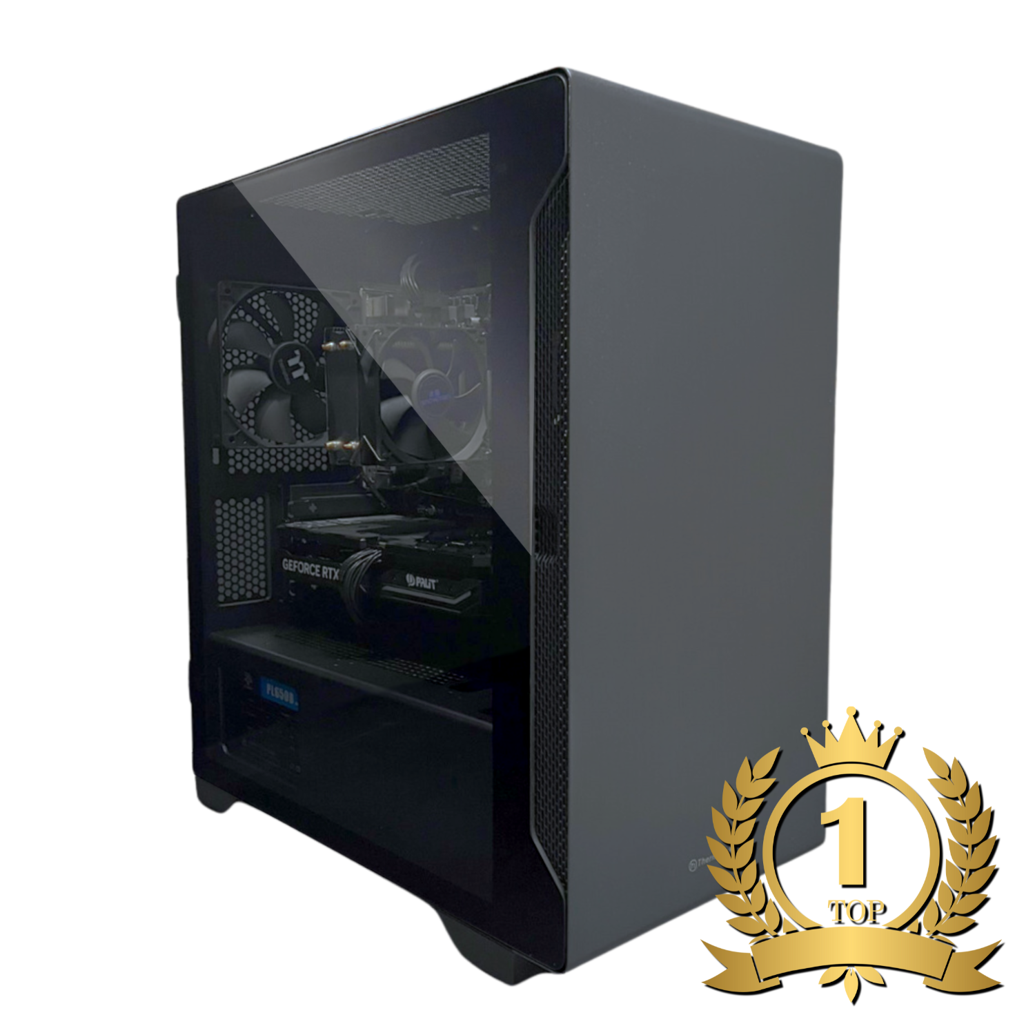 【コンパクトLEDゲーミングPC】Ryzen7 5700x RTX4060 AMD Ryzen7 5700x／RTX4060 8GB ガラス2面ATX ゲーミングPC 簡易