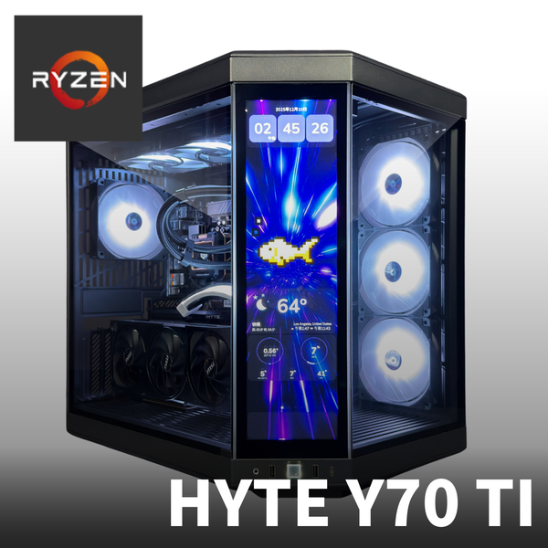 【Ryzen】HYTE Y70 Touch Infinite Black