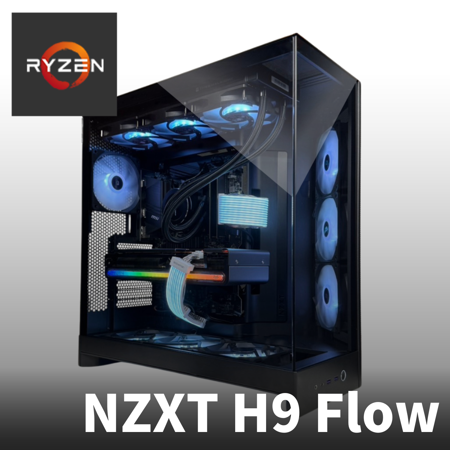 【Ryzen】NZXT H9 Flow Black