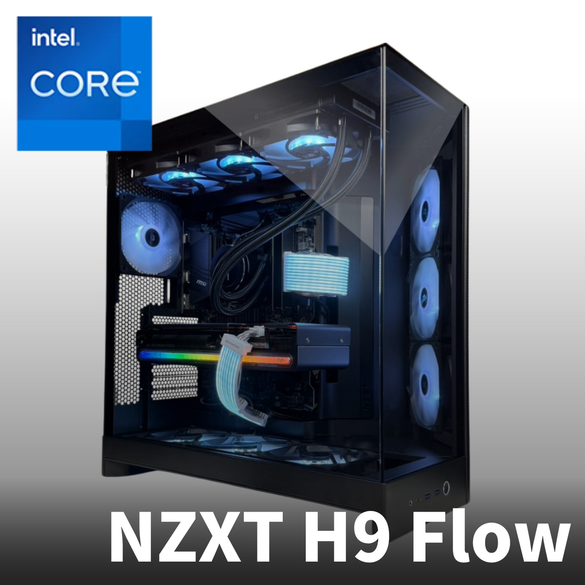 Intel】NZXT H9 Flow Black