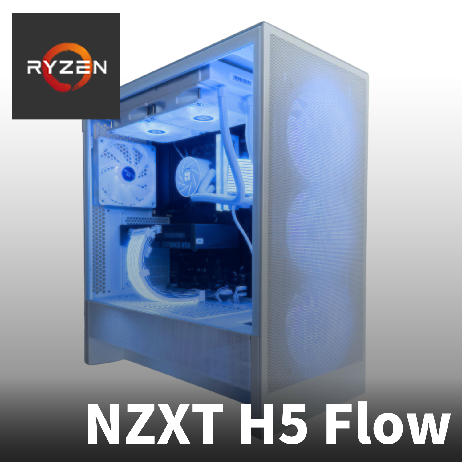 【Ryzen】NZXT H5 Flow White