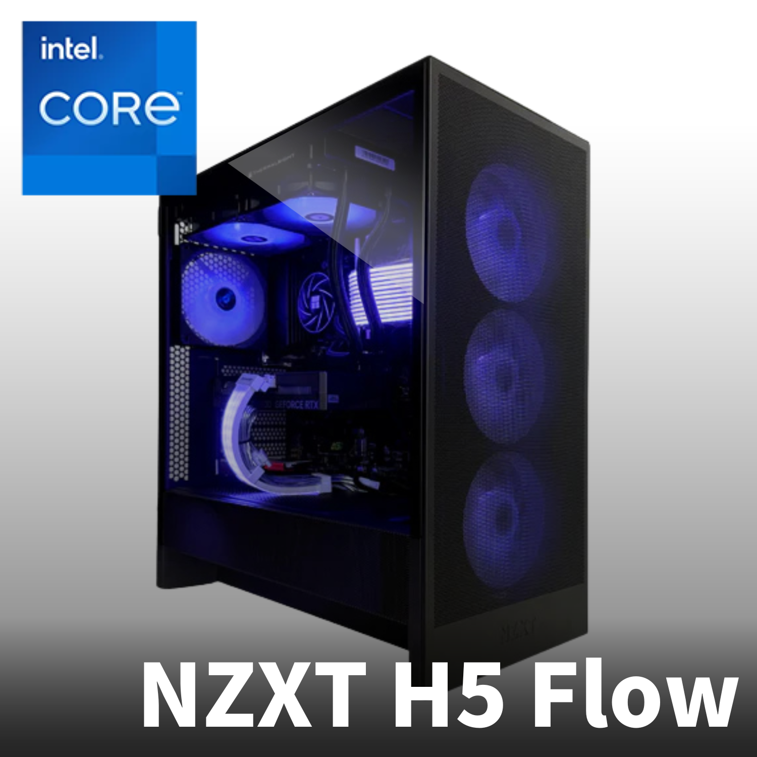 【Intel】NZXT H5 Flow Black.