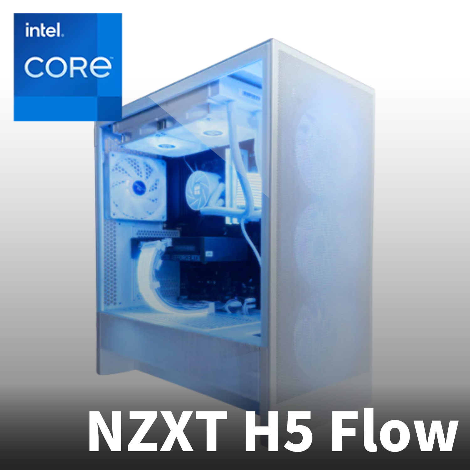 【Intel】NZXT H5 Flow White.