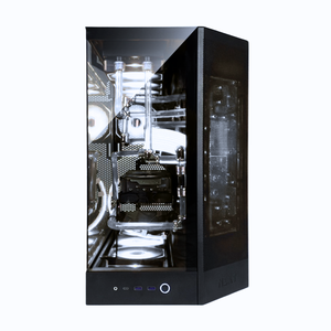 【本格水冷】アクリルパイプ×クリア冷却液ブラック