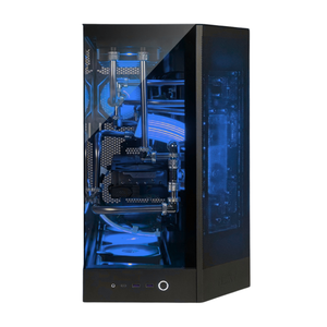 【本格水冷】ステンレスパイプ×ブルー冷却液ブラック