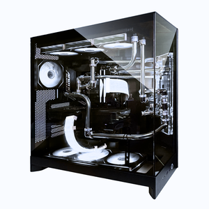 【本格水冷】ステンレスパイプ×クリア冷却液ブラック