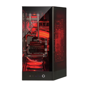 【本格水冷】ステンレスパイプ×レッド冷却液ブラック