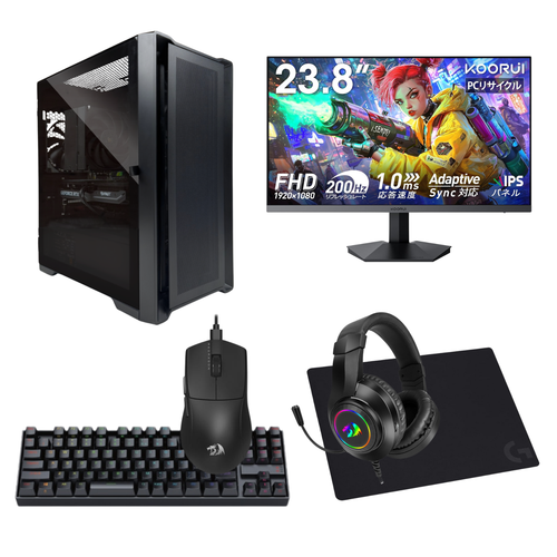 【ブラックスターターセット】Ryzen5 5500 × RTX 3050