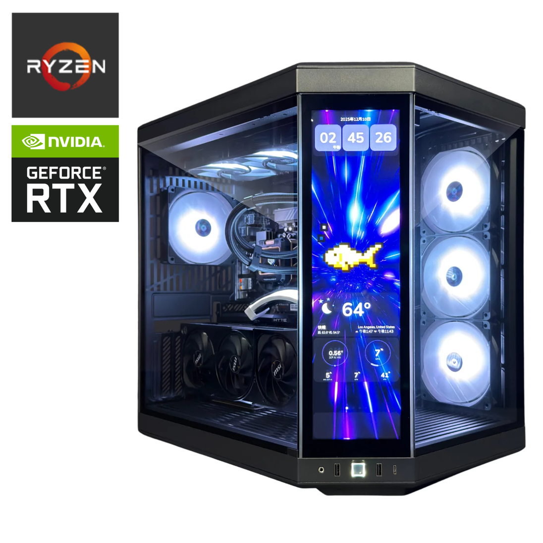 HYTE_Y70TI】Ryzen7 7800X3D × RTX 5060 Ti HYTE_Y70TI】Ryzen7 7800X3D × RTX 5060 Ti