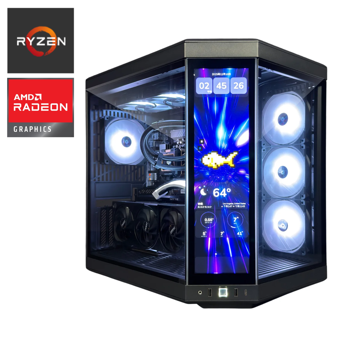 HYTE_Y70TI】Ryzen7 7800X3D × RX 9060 XT 16GB HYTE_Y70TI】Ryzen7 7800X3D × RX 9060 XT 16GB
